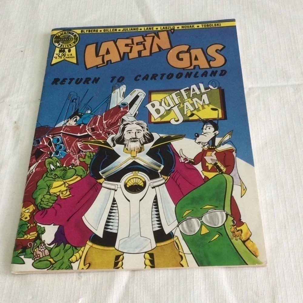 Comic Book Laffin Gas year 1987 by Black Thorn